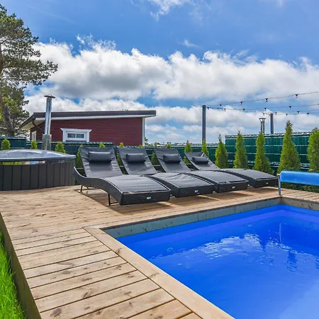 Dream House With Private Swimming Pool, Hot Tub And Sauna Palanga